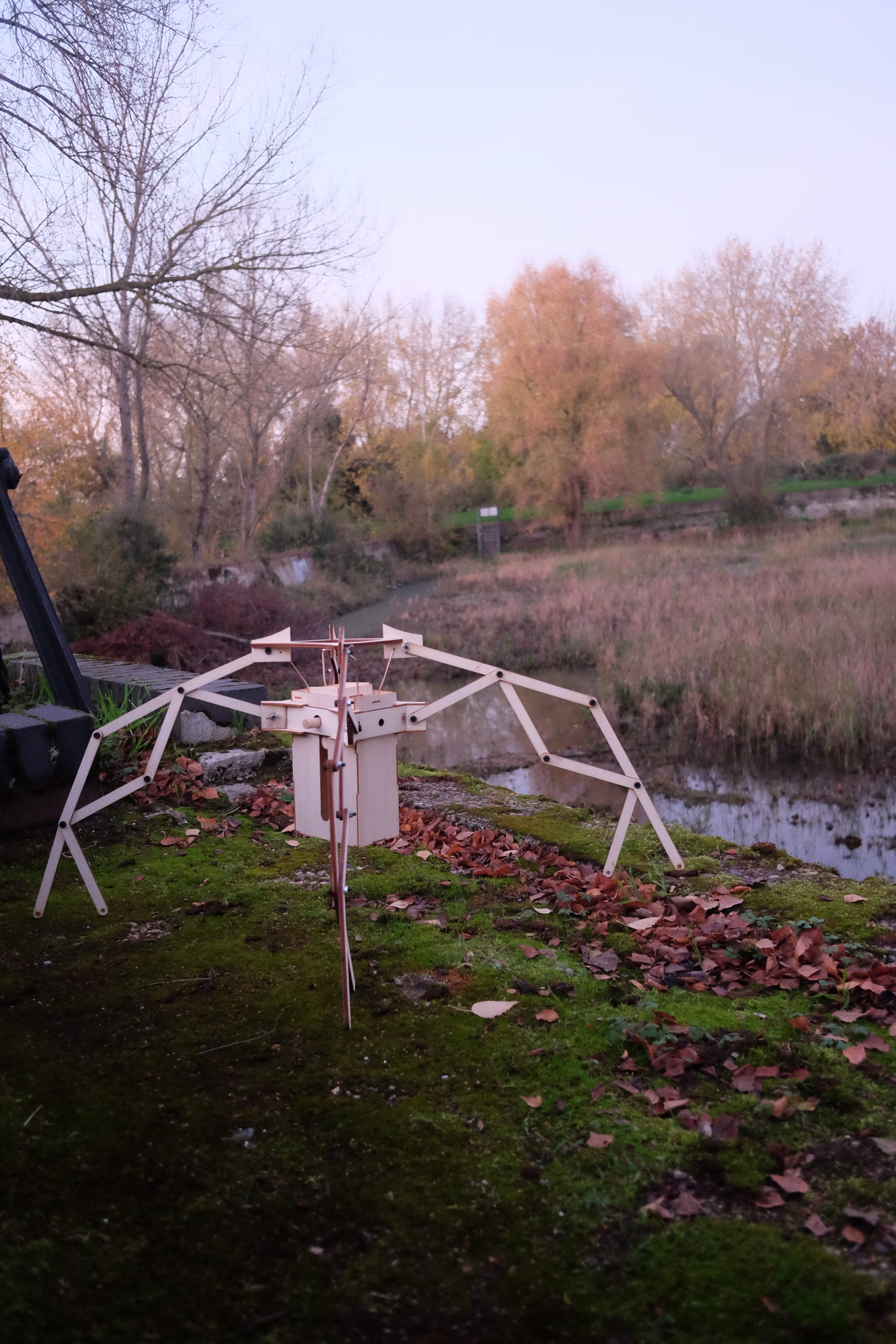 The final structure photographed on site. Image credit: Jack Liang